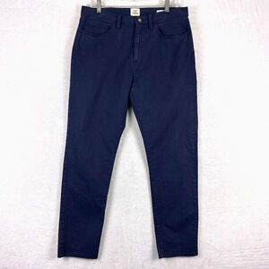 Flint and Tinder Chino Pants Men 33x32 (34x31) Navy Tapered Fit Preppy Huckberry